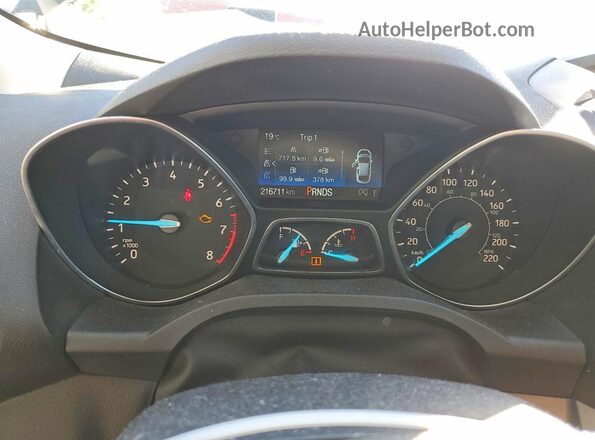 1FMCU9GD8JUC80674 2018 FORD ESCAPE Черный Вид щитка приборов