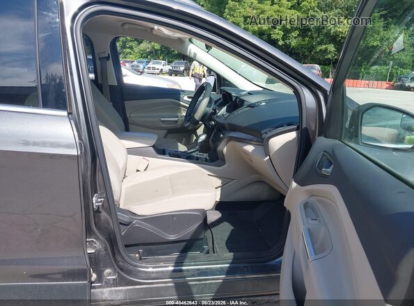 1FMCU9GD8JUC88323 2018 FORD ESCAPE Gray წინა სალონის ხედი