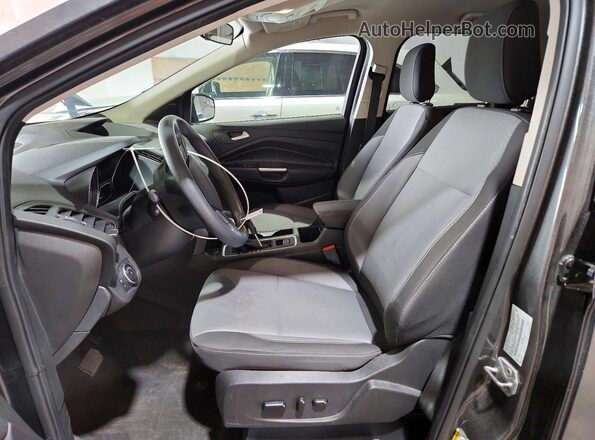 1FMCU9GD8JUD03077 2018 FORD ESCAPE Gray წინა სალონის ხედი