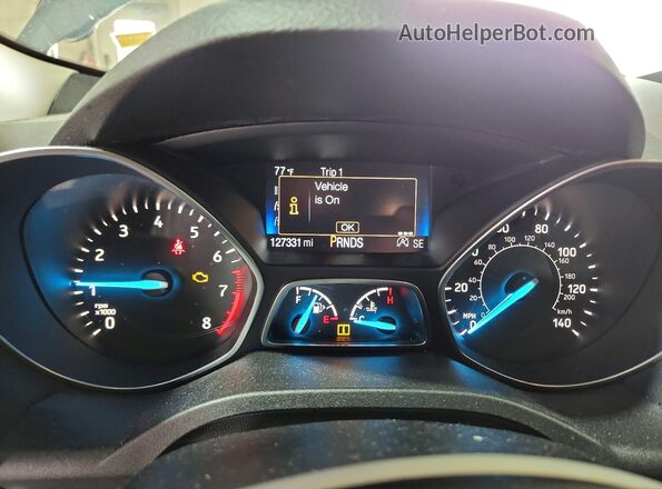 1FMCU9GD8JUD03077 2018 FORD ESCAPE Gray ხელსაწყოთა პანელის ხედი