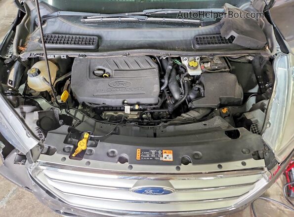 1FMCU9GD8JUD03077 2018 FORD ESCAPE Gray უკანა სალონის ხედი