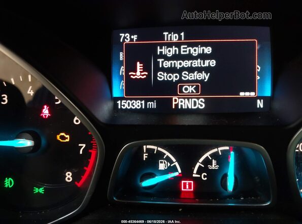 1FMCU9GD9HUB86961 2017 FORD ESCAPE Серый Панорамный вид салона 360°