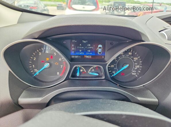 1FMCU9GD9HUD94872 2017 FORD ESCAPE Gray ხელსაწყოთა პანელის ხედი