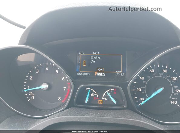 1FMCU9GD9HUE18507 2017 FORD ESCAPE White Вид задніх сидінь