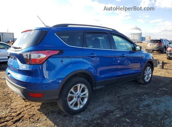 1FMCU9GD9JUA28531 2018 FORD ESCAPE Синий Задняя правая четверть