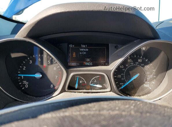 1FMCU9GD9JUA28531 2018 FORD ESCAPE Синий Вид щитка приборов