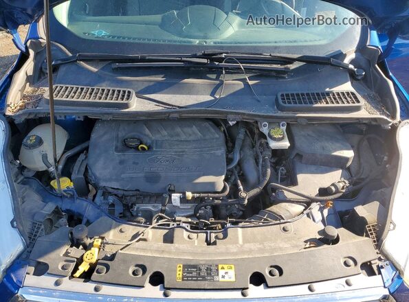 1FMCU9GD9JUA28531 2018 FORD ESCAPE Синий Вид подкапотного пространства