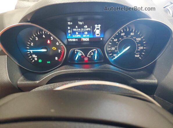 1FMCU9GD9JUA68852 2018 FORD ESCAPE White Instrument cluster view