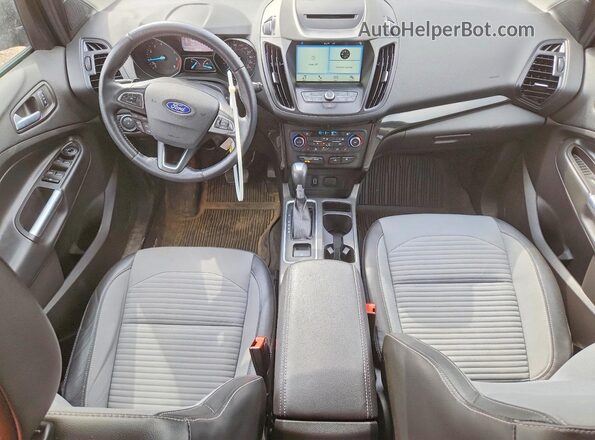 1FMCU9GD9JUC82725 2018 FORD ESCAPE Blue Widok deski rozdzielczej