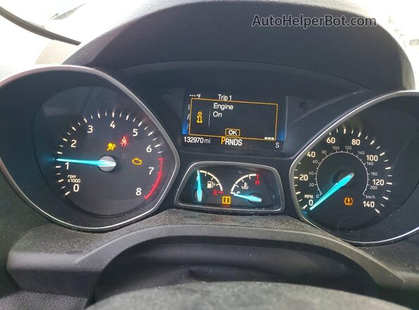 1FMCU9GDXHUE73161 2017 FORD ESCAPE Gray Вид щитка приладів