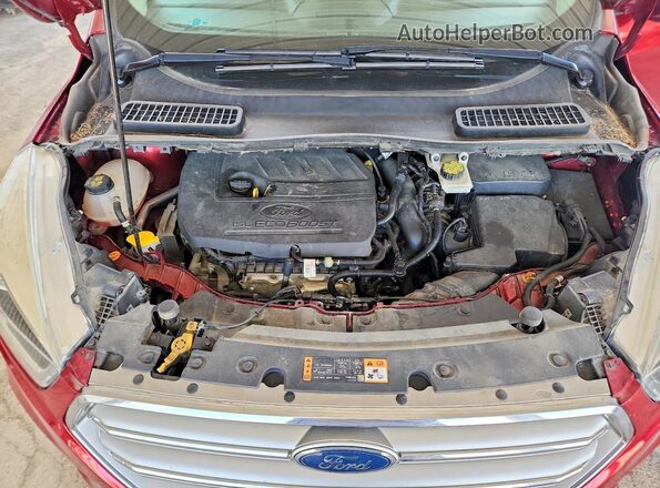 1FMCU9GDXHUE81373 2017 FORD ESCAPE Red Շարժիչի բաժամունքի տեսք