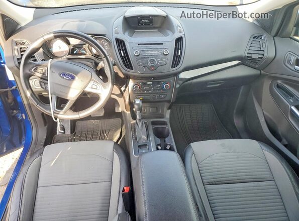 1FMCU9GDXJUA13469 2018 FORD ESCAPE Blue Dashboard view