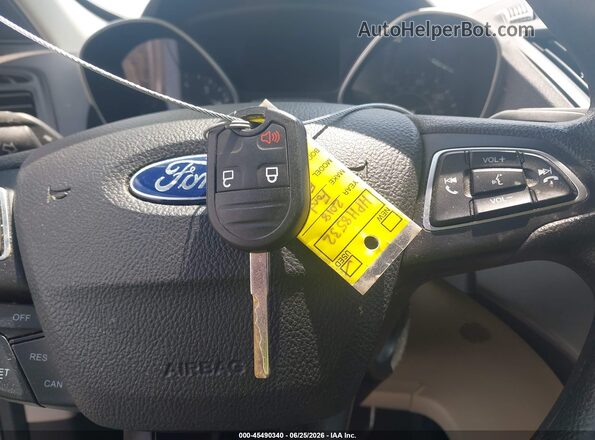 1FMCU9GDXJUB29142 2018 FORD ESCAPE White Widok deski rozdzielczej