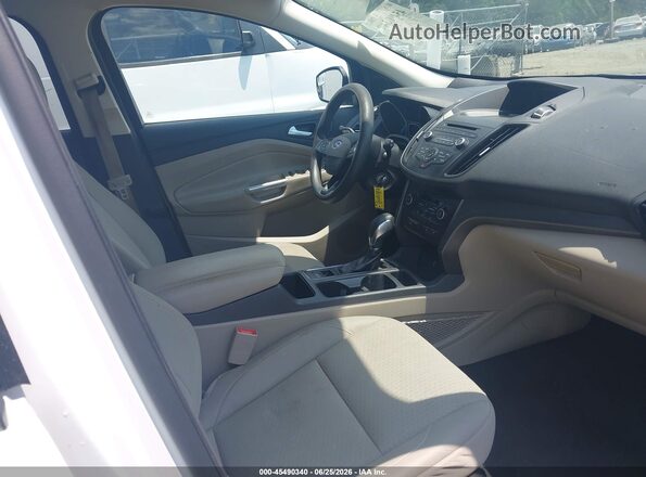 1FMCU9GDXJUB29142 2018 FORD ESCAPE White Widok wnętrza z przodu