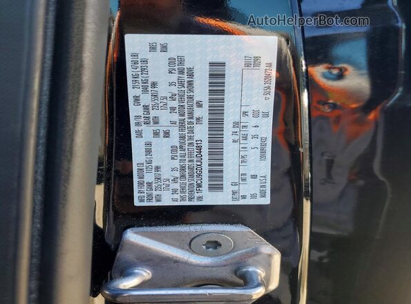 1FMCU9GDXJUD44813 2018 FORD ESCAPE Черный Вид наклейки с VIN-кодом