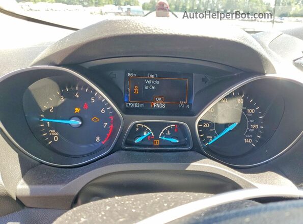 1FMCU9GDXJUD44813 2018 FORD ESCAPE Черный Вид щитка приборов