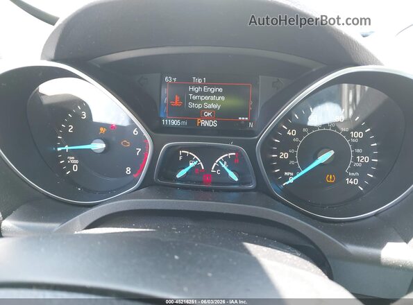1FMCU9GDXKUC06450 2019 FORD ESCAPE Silver Widok tylnych siedzeń