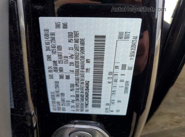 1FMCU9GN6RUB46962 2024 FORD ESCAPE Black VIN sticker view