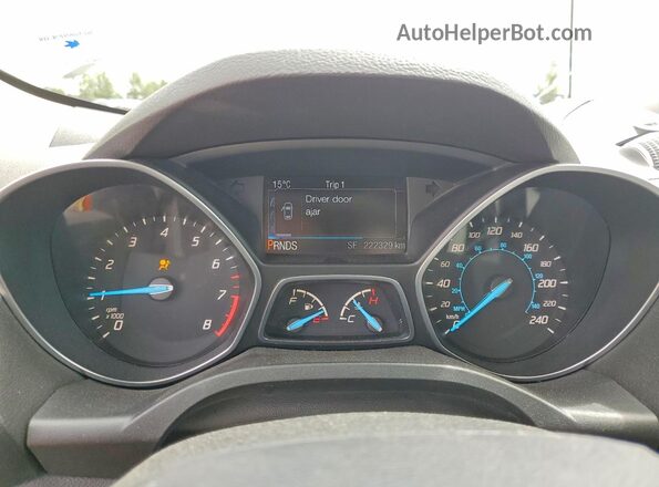 1FMCU9GX0DUD26786 2023 FORD ESCAPE Белый Вид щитка приборов