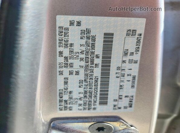 1FMCU9GX2GUB39621 2016 FORD ESCAPE Silver 