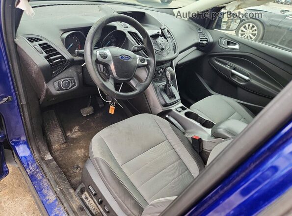 1FMCU9GX7GUB55992 2016 FORD ESCAPE Blue Widok deski rozdzielczej