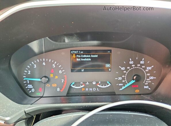 1FMCU9H66NUB64475 2022 FORD ESCAPE Black Widok zestawu wskaźników
