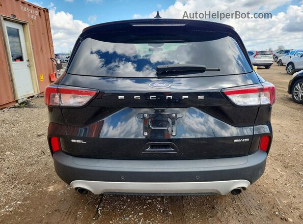1FMCU9H66NUB64475 2022 FORD ESCAPE Black Widok z tyłu