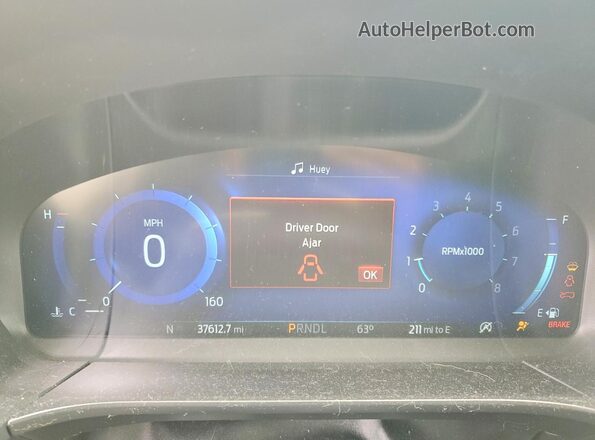 1FMCU9H93NUB82152 2022 FORD ESCAPE Black Instrument cluster view