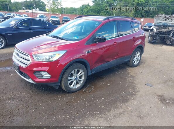 1FMCU9HD0JUC43584 2018 FORD ESCAPE Красный Передняя левая четверть