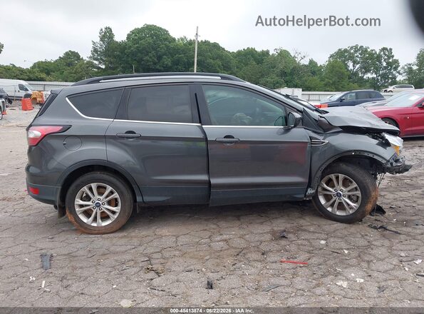1FMCU9HD0JUD31373 2018 FORD ESCAPE Gray უკანა სალონის ხედი