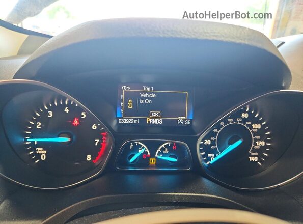 1FMCU9HD0KUB98910 2019 FORD ESCAPE Gray 