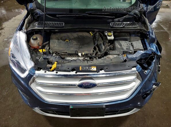 1FMCU9HD2JUC79485 2018 FORD ESCAPE Blue ძრავის განყოფილების ხედი
