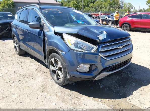 1FMCU9HD4JUB08706 2018 FORD ESCAPE Blue წინა ხედი