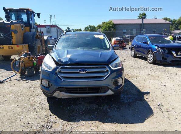1FMCU9HD4JUB08706 2018 FORD ESCAPE Blue ხელსაწყოთა პანელის ხედი