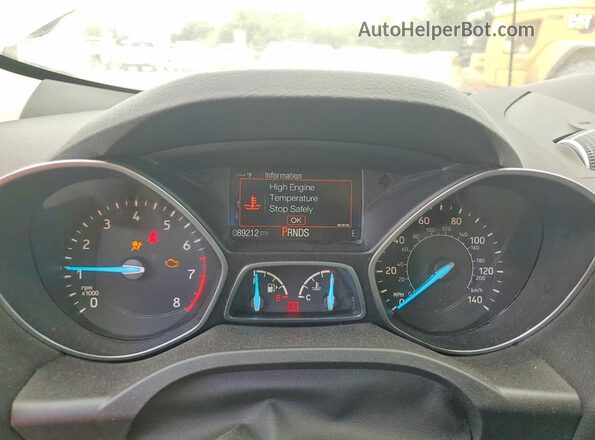 1FMCU9HD4JUB25540 2018 FORD ESCAPE Gold Vista del cuadro de instrumentos