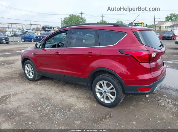 1FMCU9HD4KUA14357 2019 FORD ESCAPE Red Tył lewy