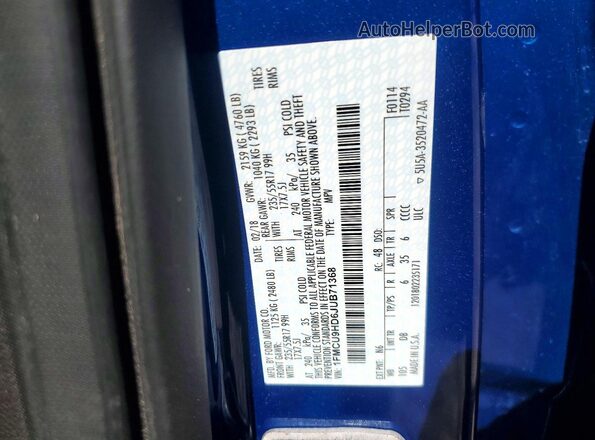 1FMCU9HD6JUB71368 2018 FORD ESCAPE Blue 