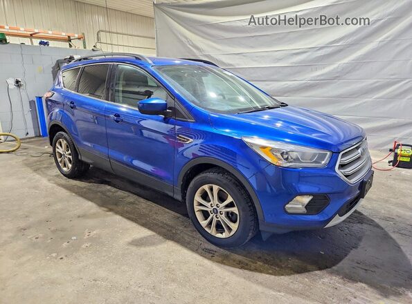 1FMCU9HD6JUD46007 2018 FORD ESCAPE Синий Передняя правая четверть