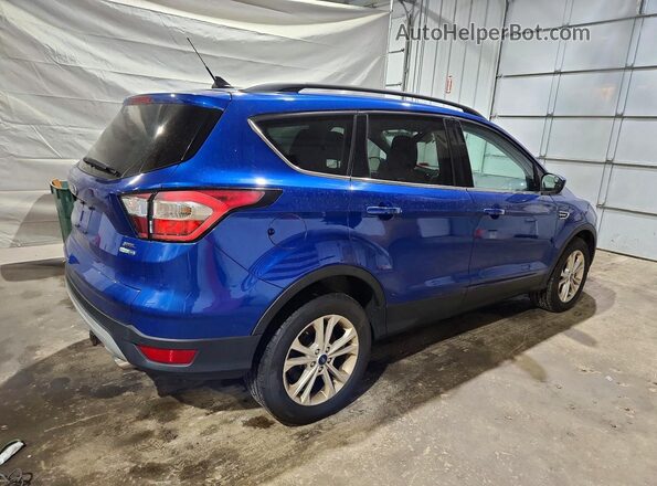 1FMCU9HD6JUD46007 2018 FORD ESCAPE Синий Задняя правая четверть