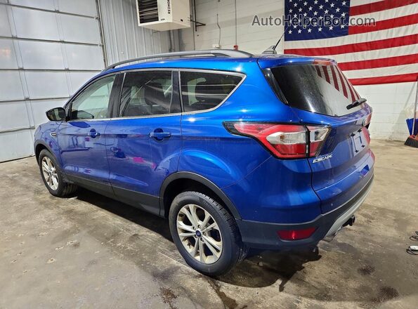 1FMCU9HD6JUD46007 2018 FORD ESCAPE Синий Задняя левая четверть