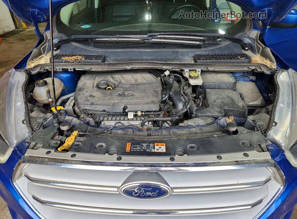 1FMCU9HD6JUD46007 2018 FORD ESCAPE Синий Вид подкапотного пространства