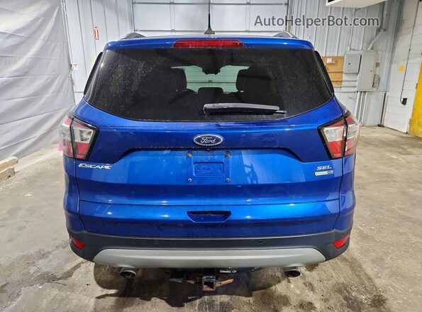1FMCU9HD6JUD46007 2018 FORD ESCAPE Синий Вид сзади