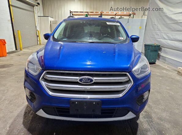 1FMCU9HD6JUD46007 2018 FORD ESCAPE Синий Вид спереди