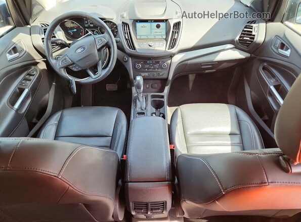 1FMCU9HD6KUA01139 2019 FORD ESCAPE Черный Вид панели приборов