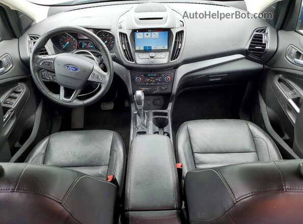 1FMCU9HD8JUD61284 2018 FORD ESCAPE Blue Առջևի վահանակի տեսք
