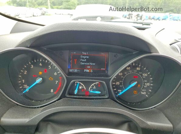 1FMCU9HD8JUD61284 2018 FORD ESCAPE Blue Սարքավորումների վահանակի տեսք