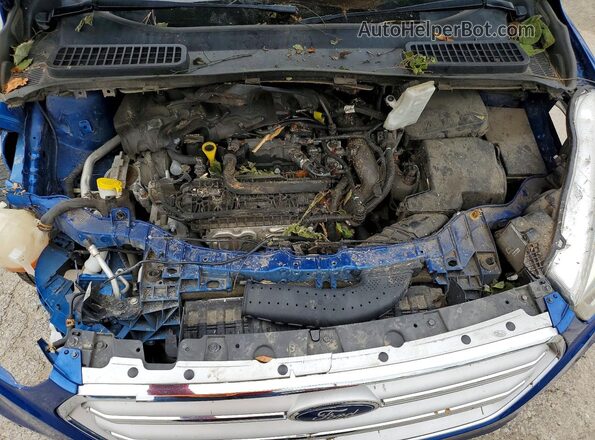 1FMCU9HD8JUD61284 2018 FORD ESCAPE Blue Շարժիչի բաժամունքի տեսք