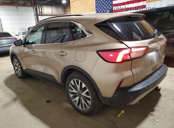 1FMCU9J90LUB20120 2020 FORD ESCAPE Gold Rear left