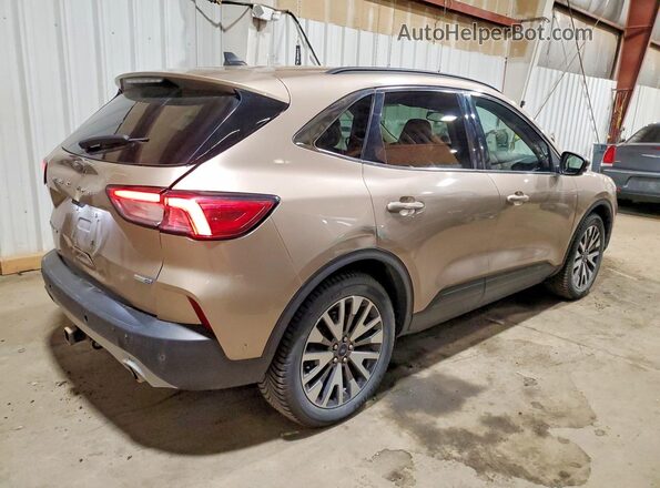 1FMCU9J90LUB20120 2020 FORD ESCAPE Gold Rear right