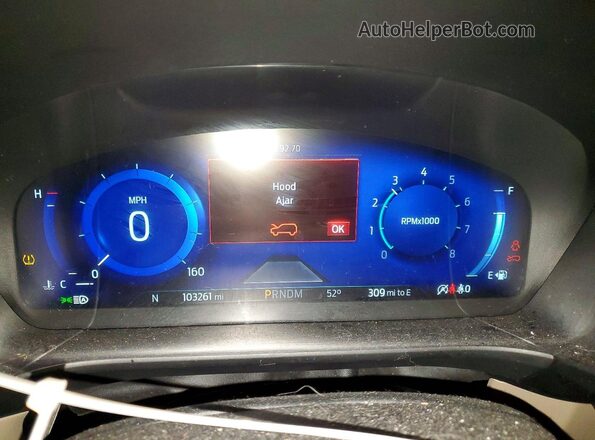 1FMCU9J90LUB20120 2020 FORD ESCAPE Gold Instrument cluster view
